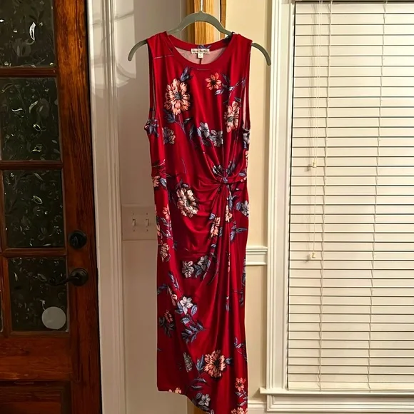 Stitch Fix sz M Nine Britton sexy stretchy dress flowers NWOT - Picture 3 of 5